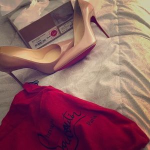 Christian Louboutin Decollette Nude Patent 100mm